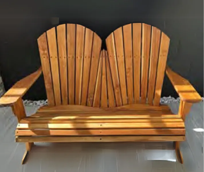 Sillón Tumbona De Jardín Adirondack En Madera De Teca - Modelo Montreal, 73x86x141 Cm - Resistente A La Intemperie